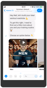 Gymshark conversational commerce platform