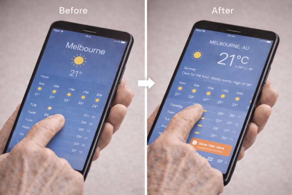 Frequent and unannounced layout changes