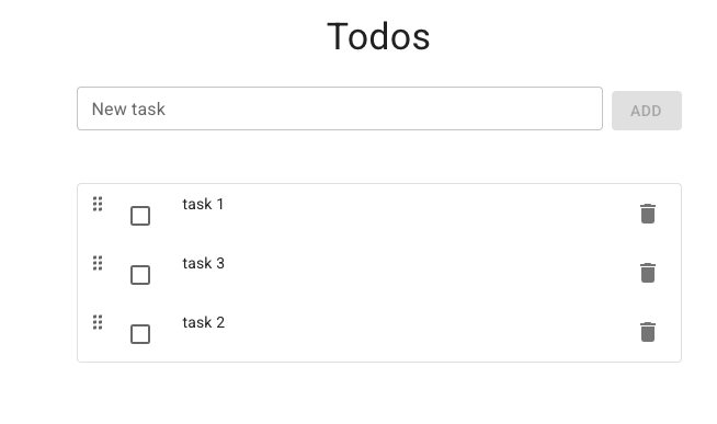 TODO app screenshot
